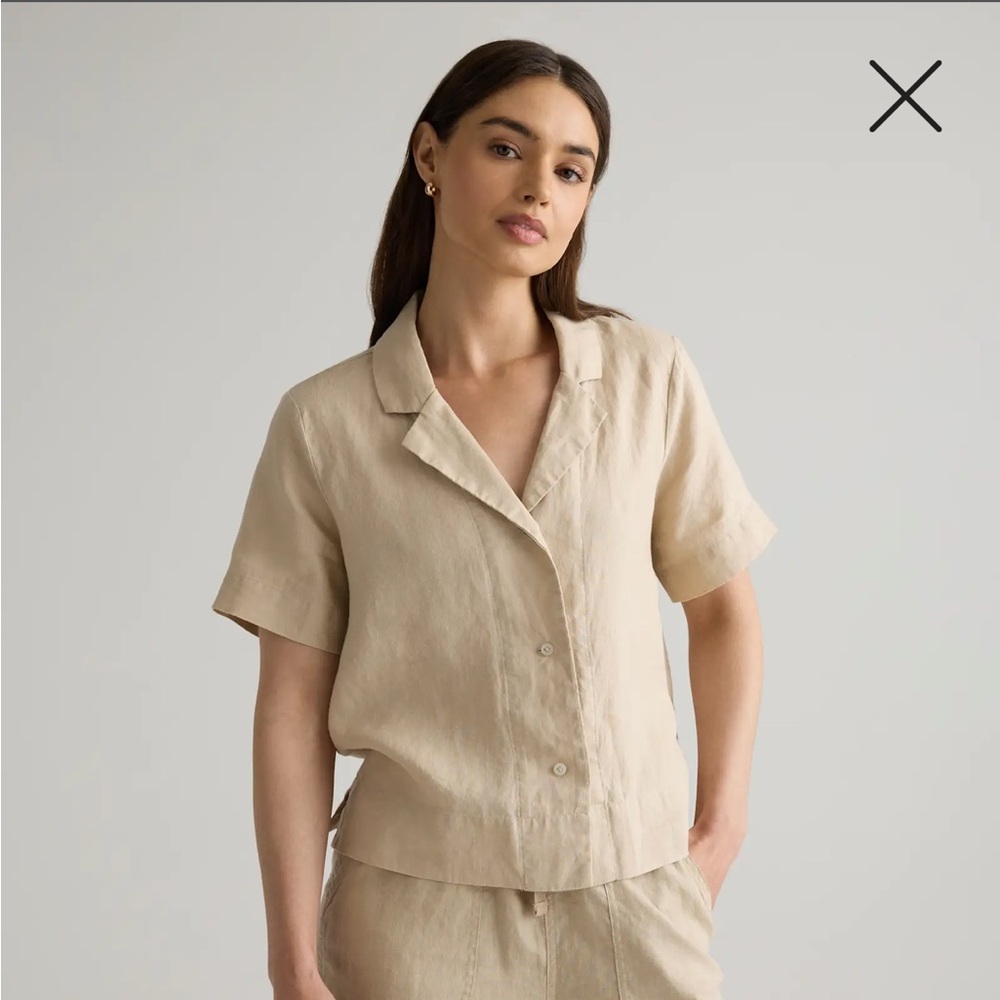 Quince 100% European Linen Short Sleeve Shirt